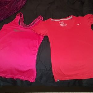 2 Nike workout tops